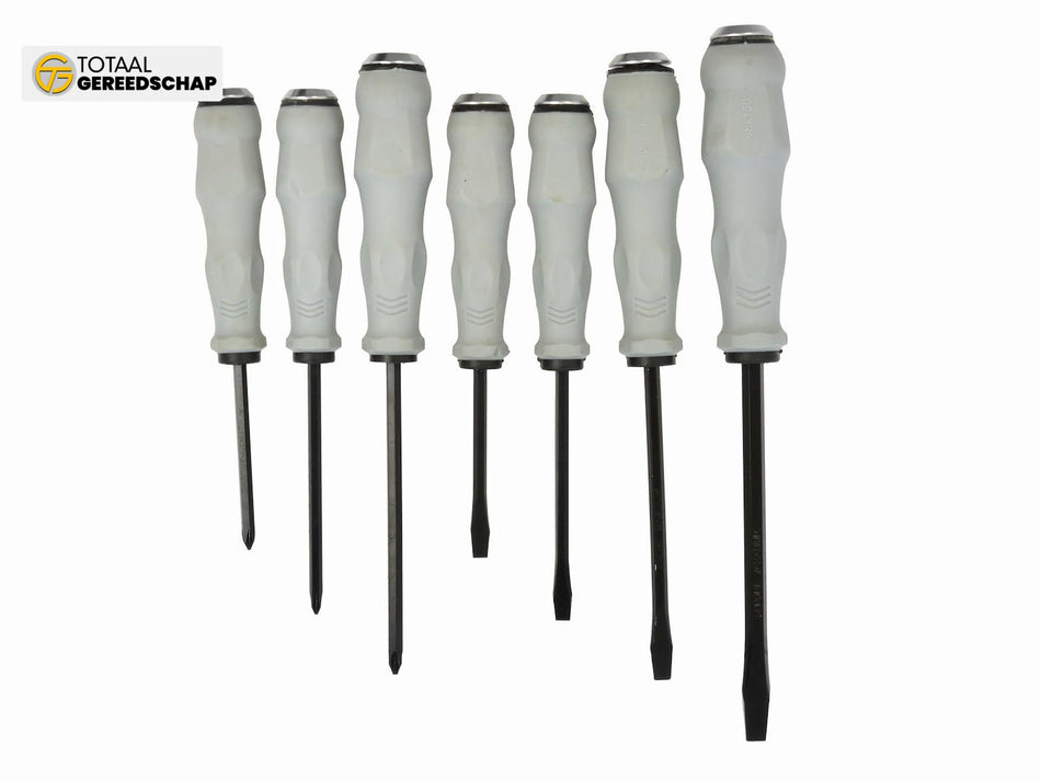 Slotted screwdrivers set CRV 7pcs GEKO /foil/