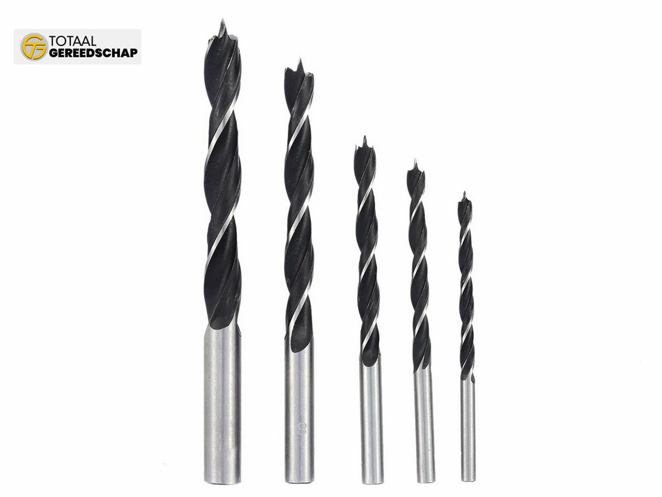 Wood drill set, 5pcs/set 4-10mm