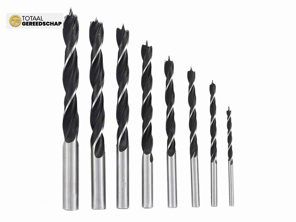 Wood drill set, 8pcs/set 3-10mm