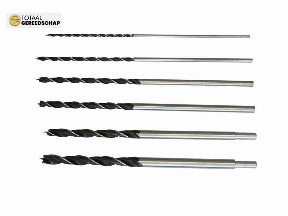 Wood drill set, 6pcs/set 4-14mm/300mm