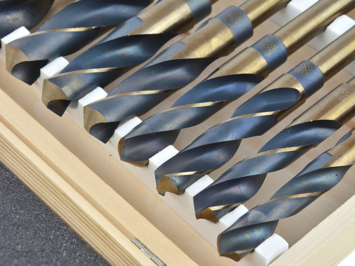 8 stuks HSS-spiraalboren met 1/2"