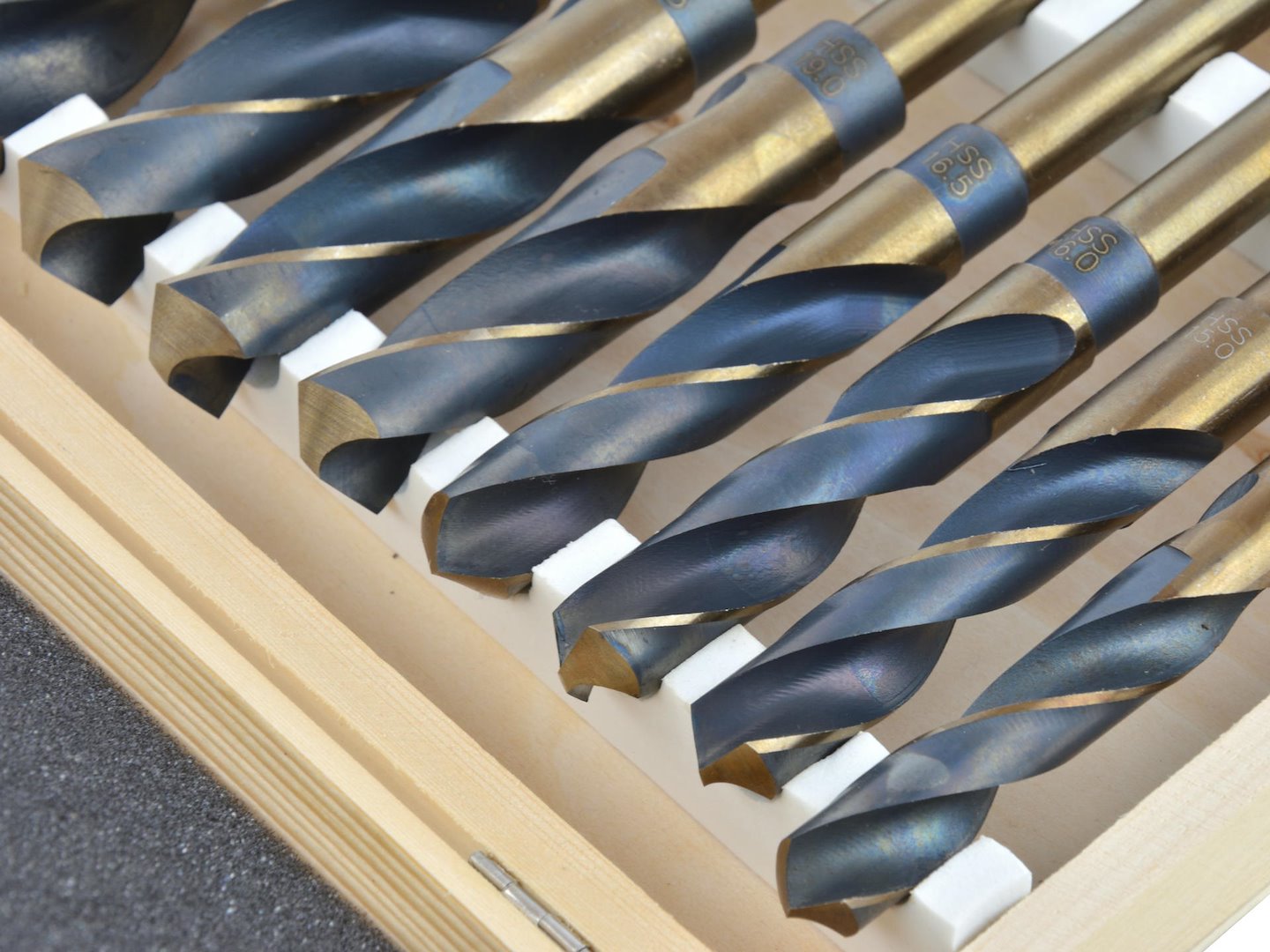 8 stuks HSS-spiraalboren met 1/2"