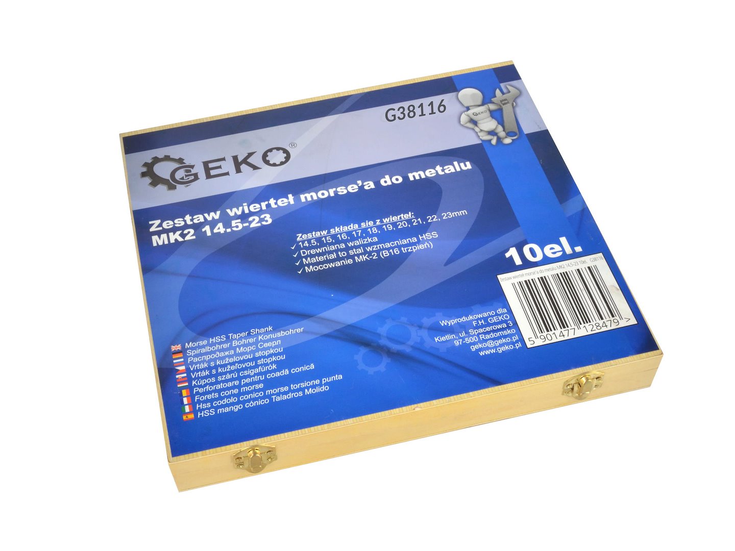 HSS boor morse'a 9 stuks 14,5-23mm