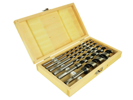 Houtboren set 230mm 6 8 10 12 16 25 houten doos