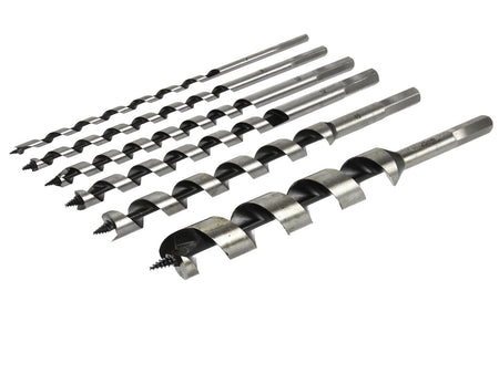 Houtboren set 230mm 6 8 10 12 16 25 houten doos