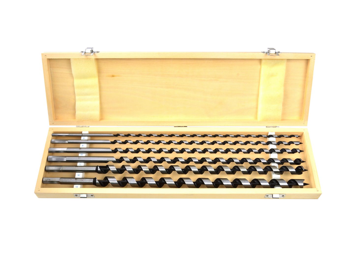 Houtboren set 460mm 6 8 10 12 16 18