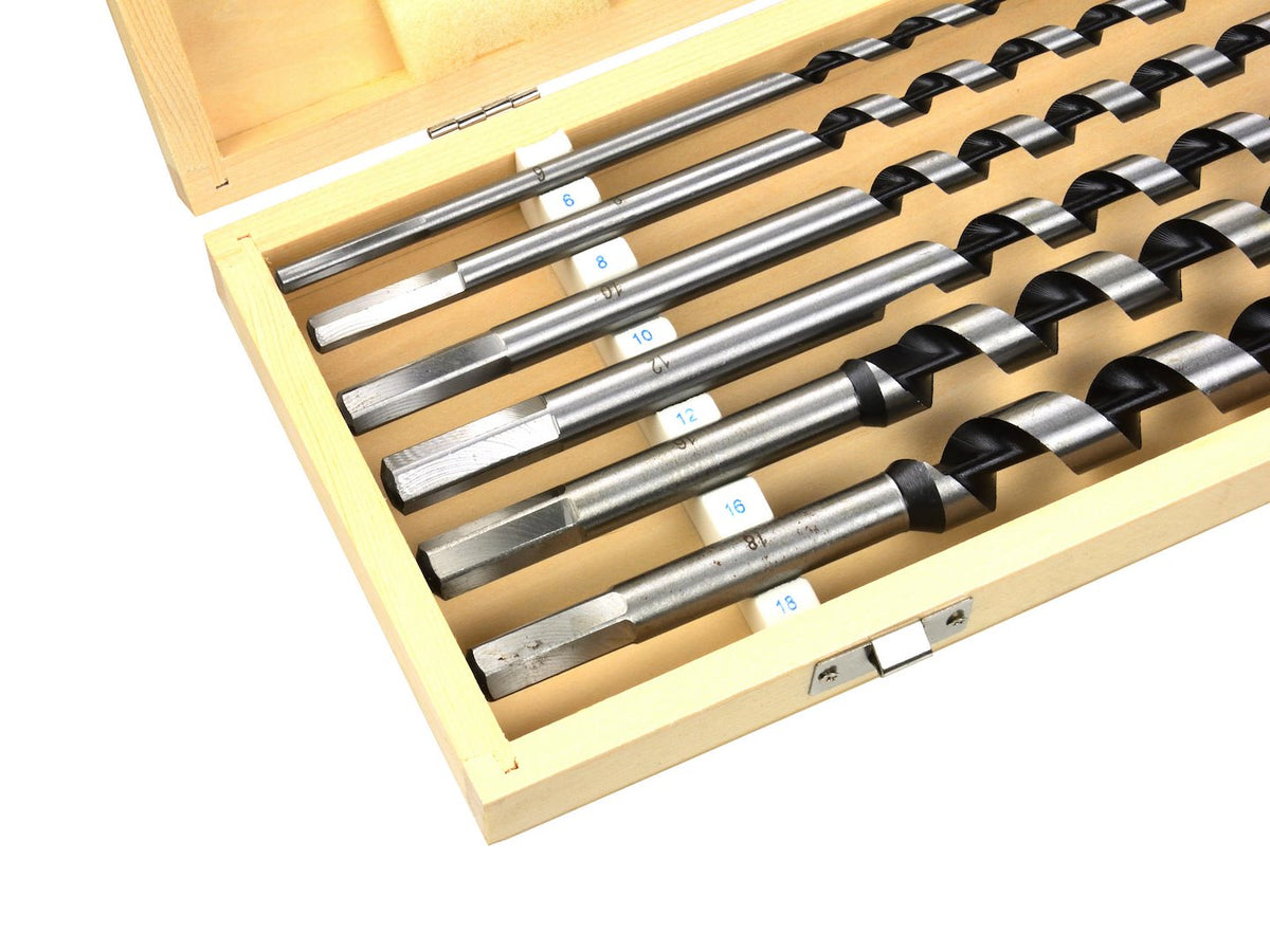 Houtboren set 460mm 6 8 10 12 16 18