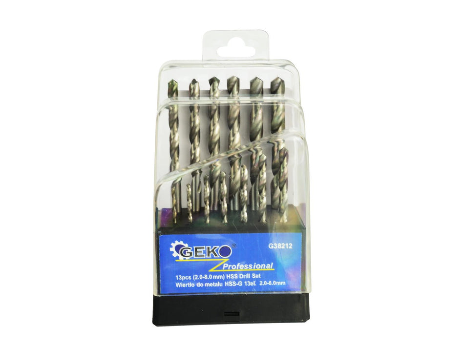HSS-boor voor metaal 2-8mm 13 stuks/set