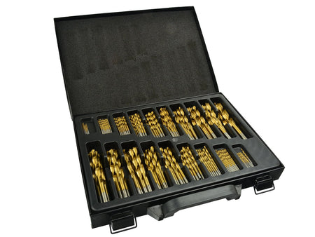 170 stuks HSS titanium gecoate borenset