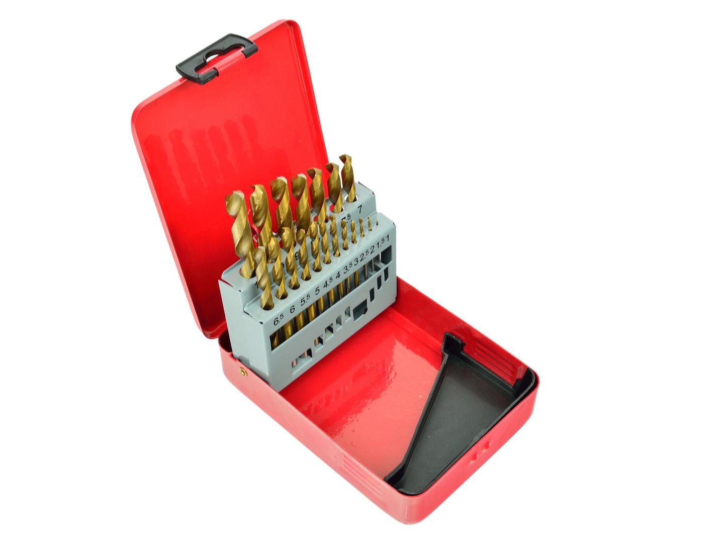 Titanium gecoate boren 19 stuks 1-10mm set voor metaal