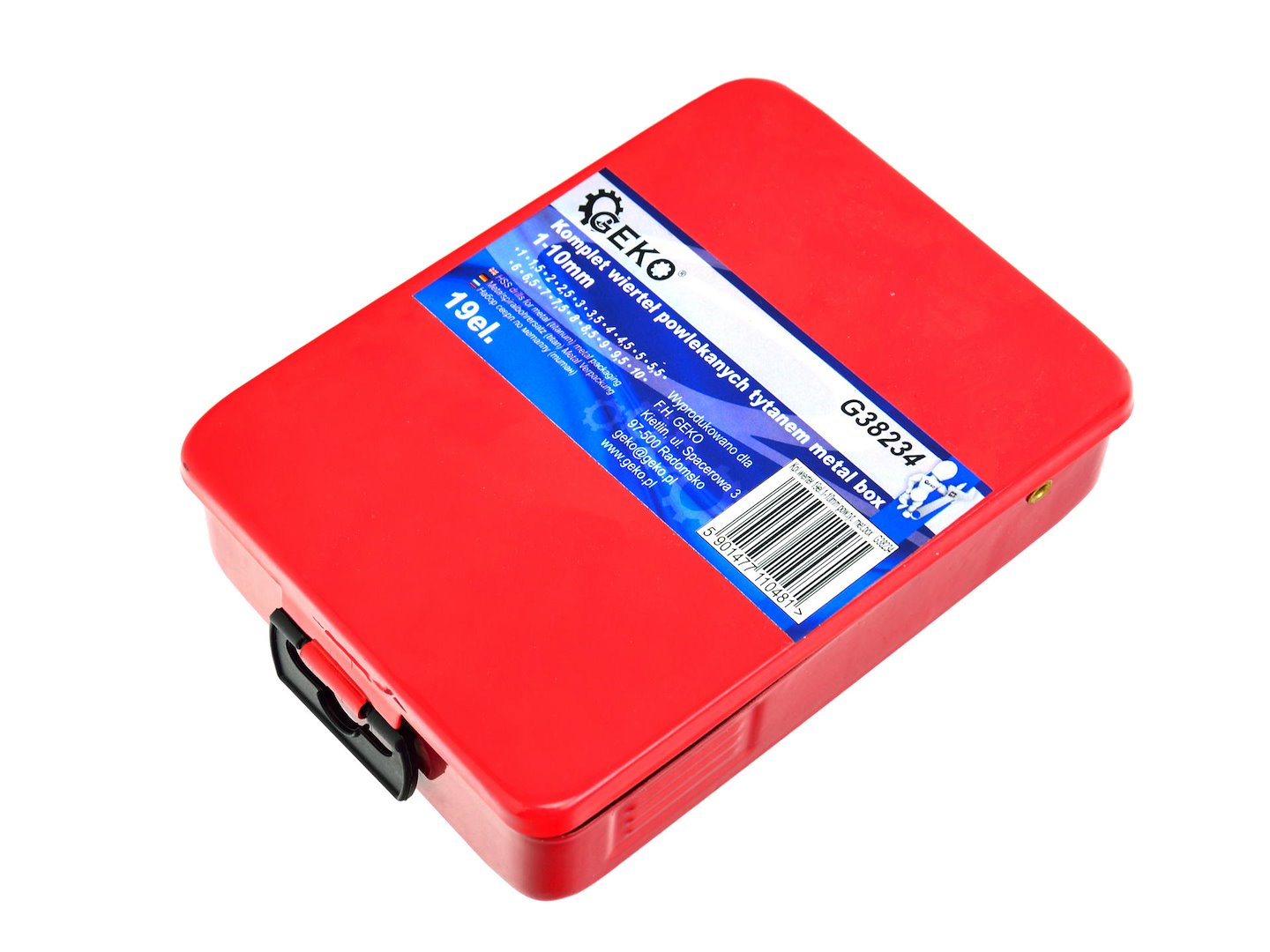 Titanium gecoate boren 19 stuks 1-10mm set voor metaal