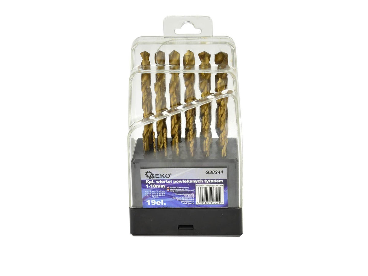 HSS-spiraalboor voor metaal DIN 338 -19 stuks 1-10mm
