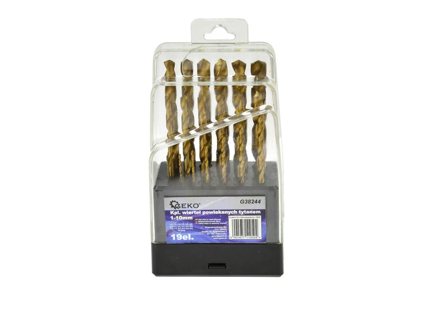 HSS-spiraalboor voor metaal DIN 338 -19 stuks 1-10mm