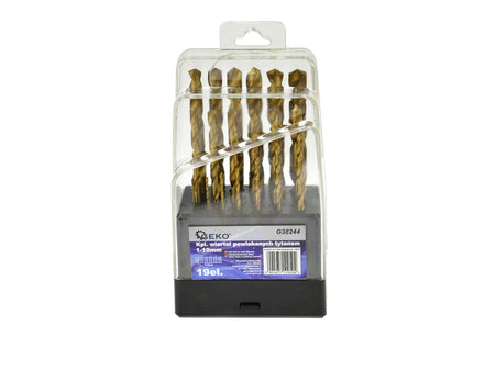 HSS-spiraalboor voor metaal DIN 338 -19 stuks 1-10mm