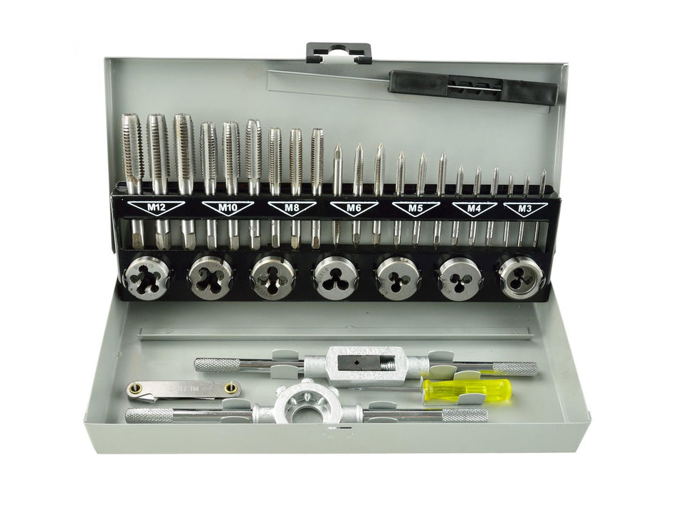 Set tappen en draadmaten M3-M12 32-delig