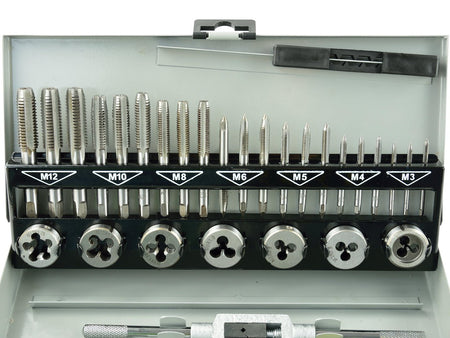 Set tappen en draadmaten M3-M12 32-delig