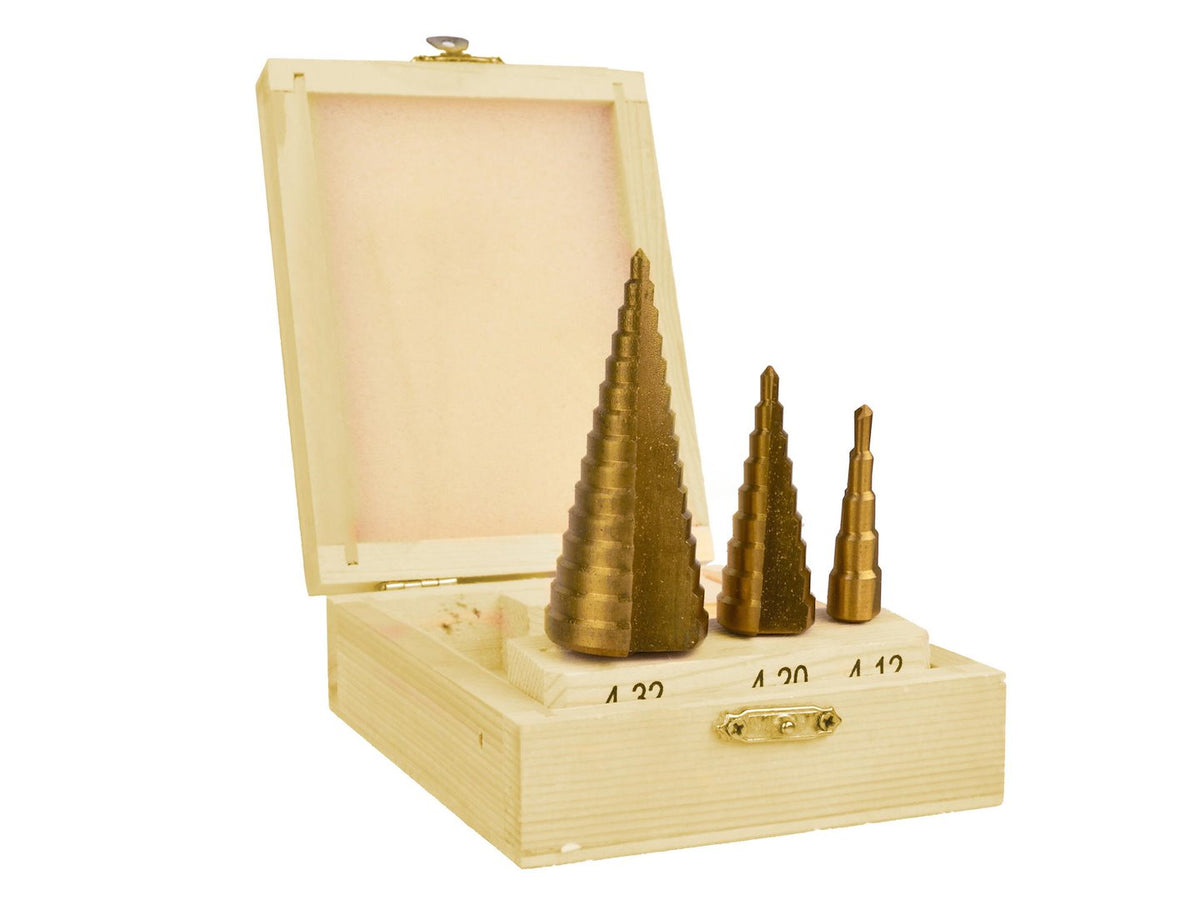 Trapboorset 3-delig 4-12 4-20 4-32