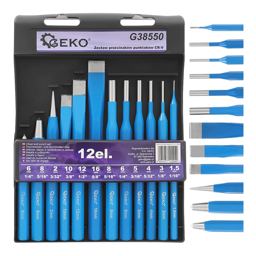 12-delig pons- en beitelset CR-V