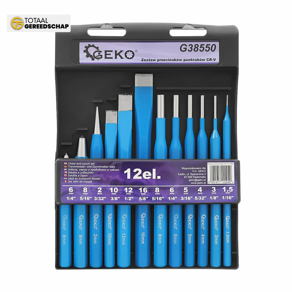 12pcs punch and chisel set CR-V