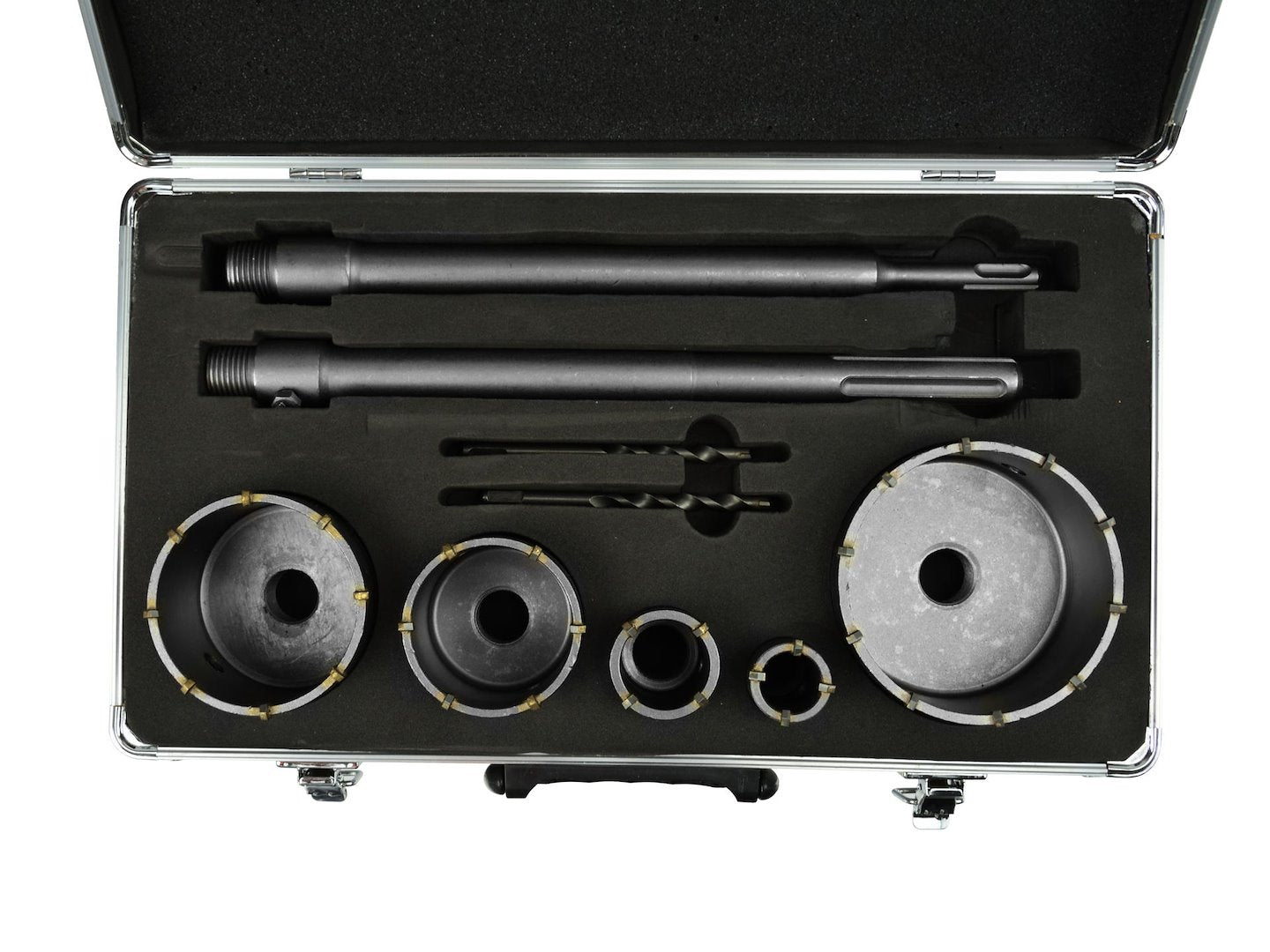 Set holle boren 9 stuks (30,40,65,80,100+2xAdapter 350mm)