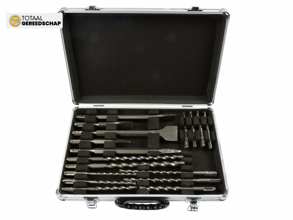 Set of drills and chisels 17pcs