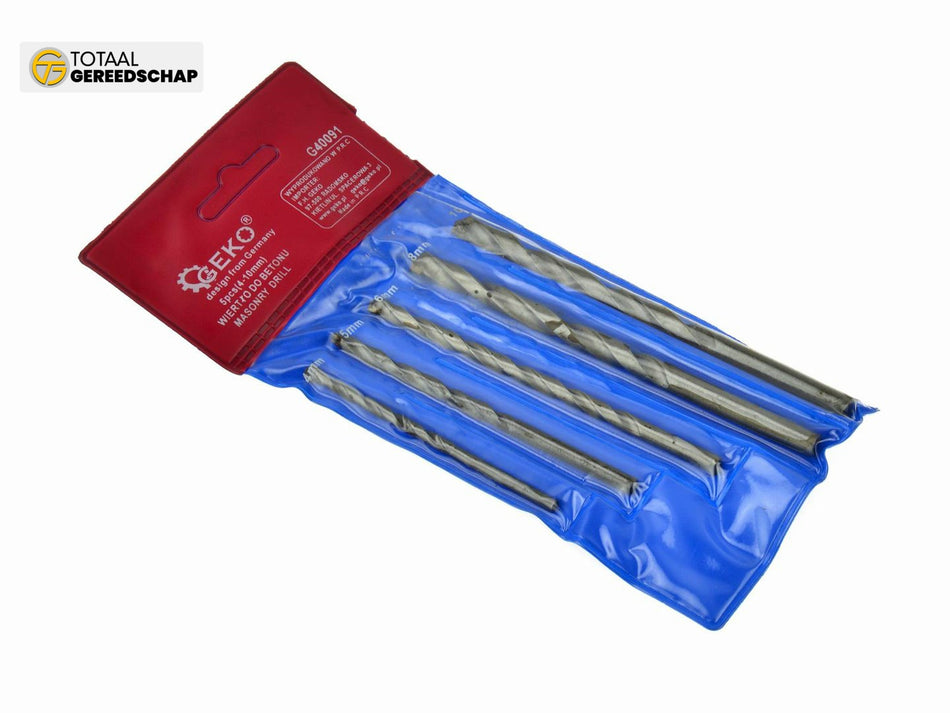 Masonry Drill Bit Set 4 - 10 mm 5pcs GEKO