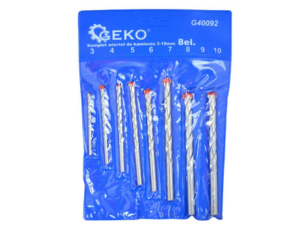 Steenboorset 3 - 10 mm 8 stuks GEKO