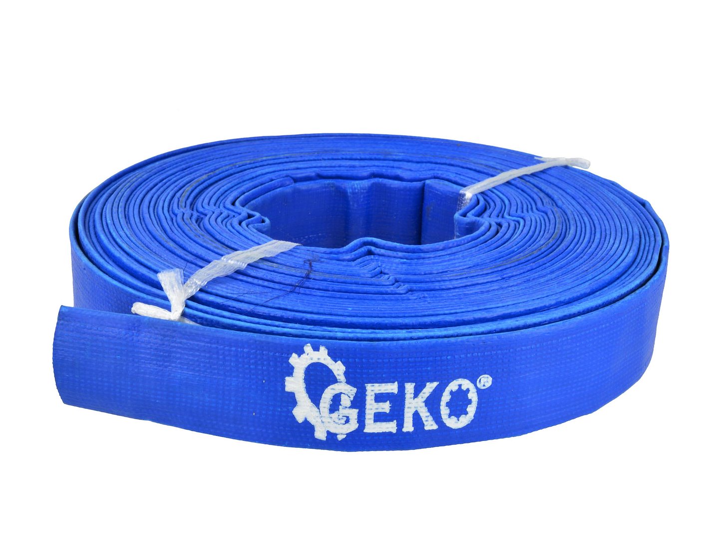 PVC platte blauwe slang 1"x20m 2bar blauwe waterslang