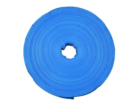 PVC platte blauwe slang 2"x100m