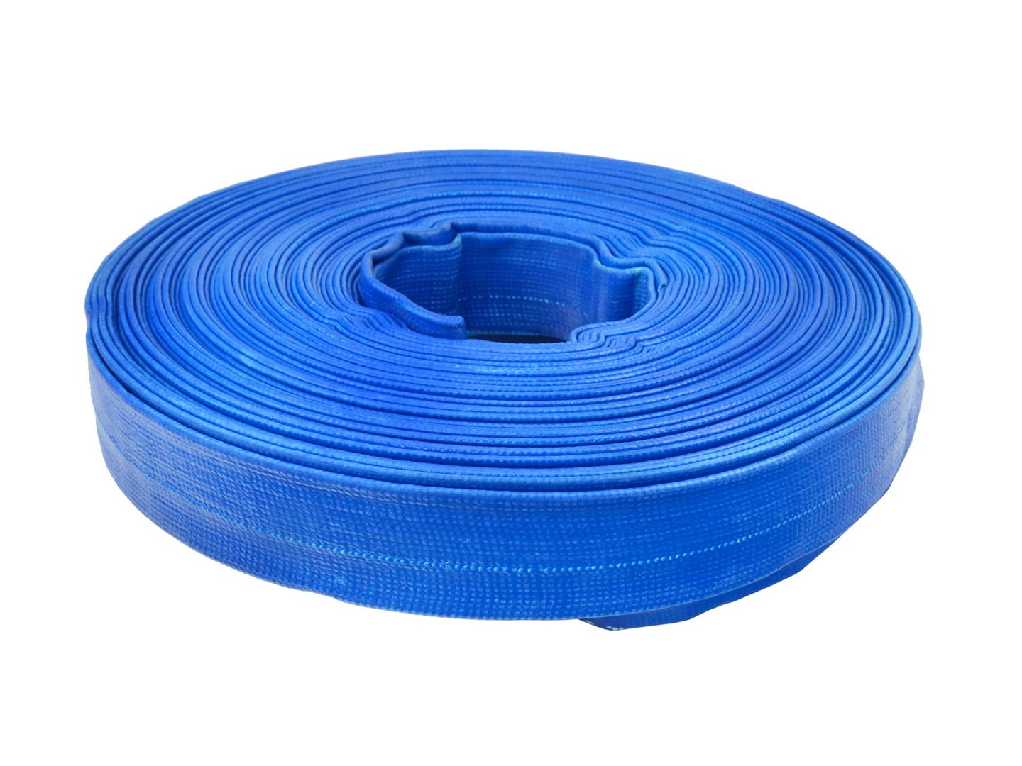 1" 28,5m 2 bar blauwe pvc platte slang (30m)