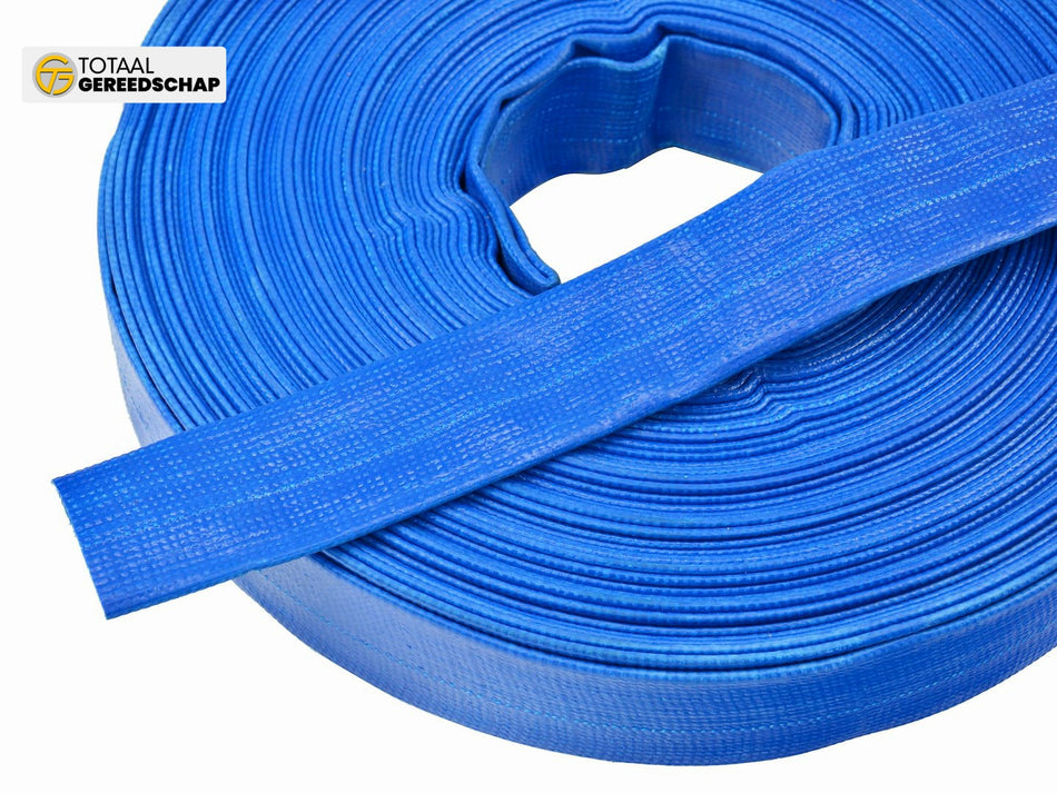 1" 28,5m 2 bar blue pvc lay flat hose (30m)