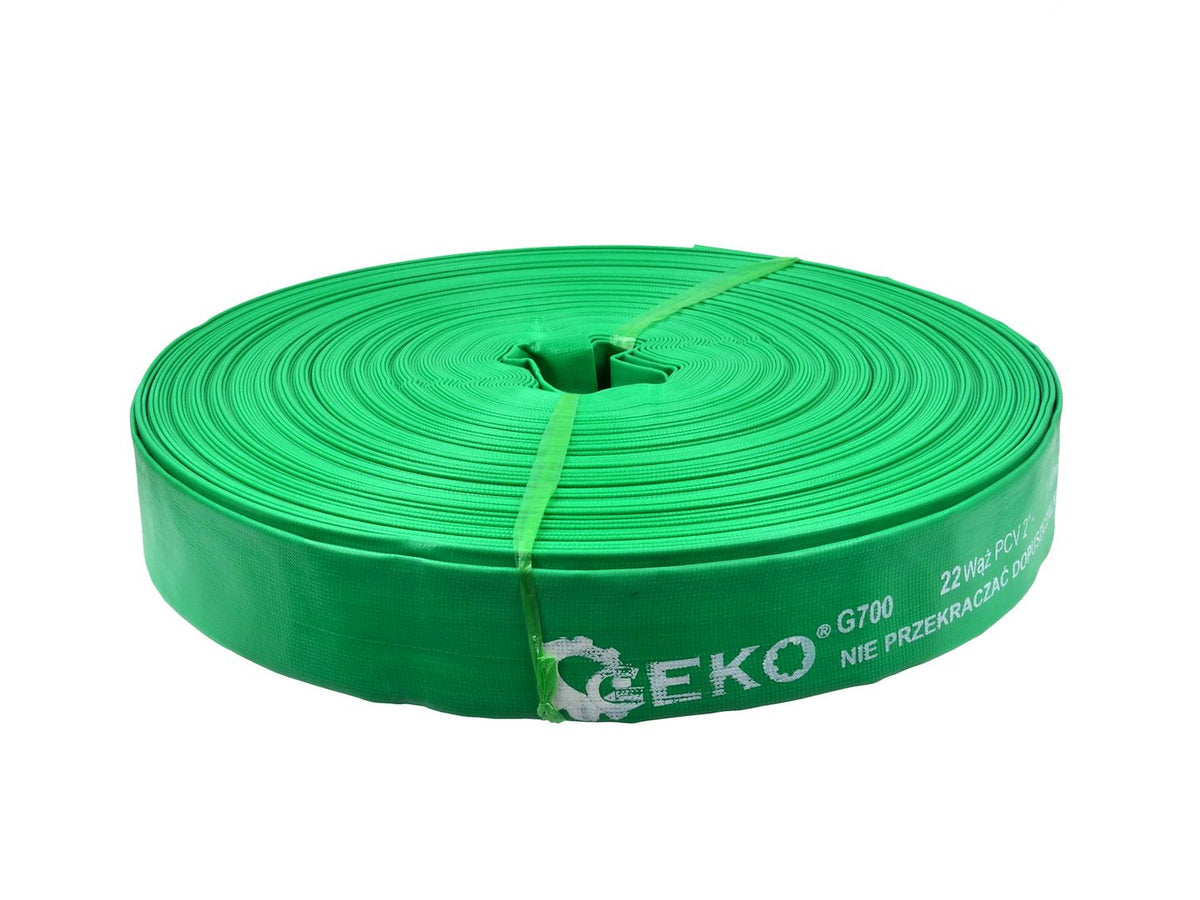 Niet ruikende groene PVC layflat slang 2"*100m