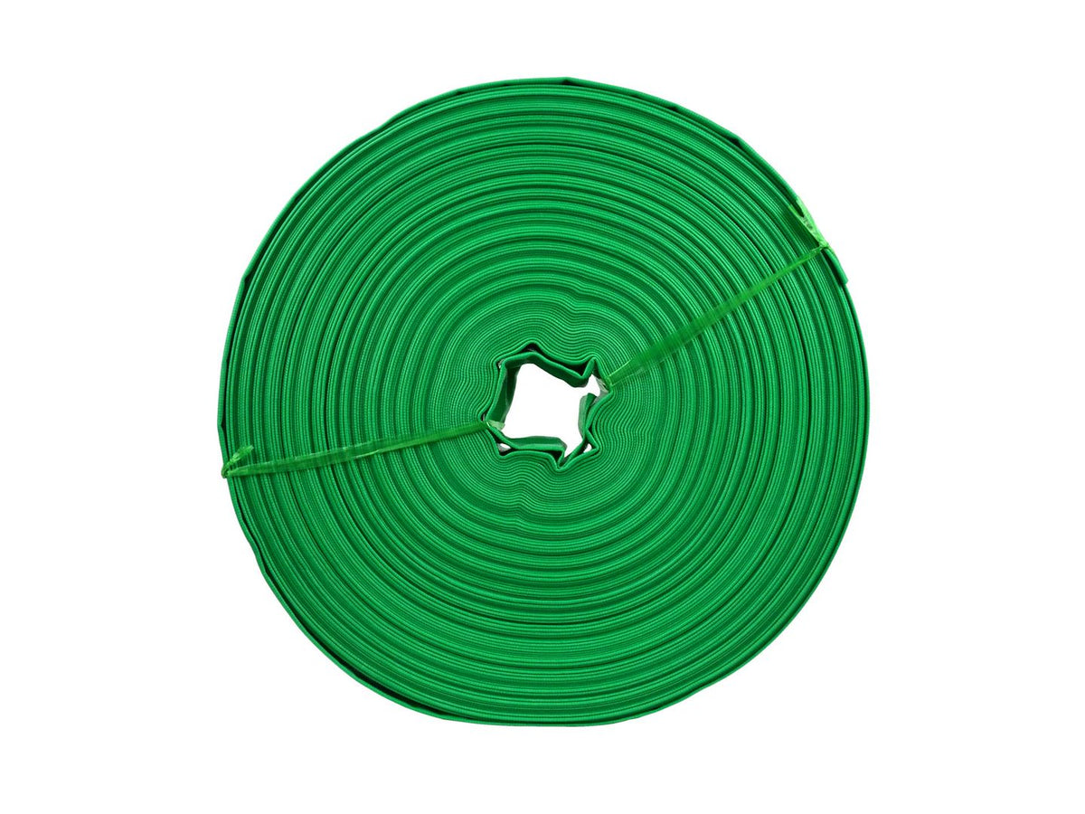Niet ruikende groene PVC layflat slang 2"*100m