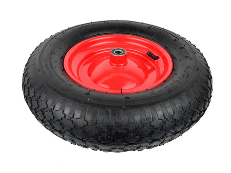 Rubberen wiel 4.00-8 2PR /rood velg/