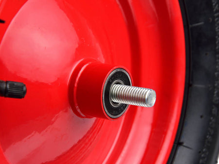 Rubberen wiel 4.00-8 2PR /rood velg/