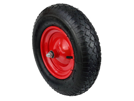 Rubberen wiel 4.00-8 2PR /rood velg/