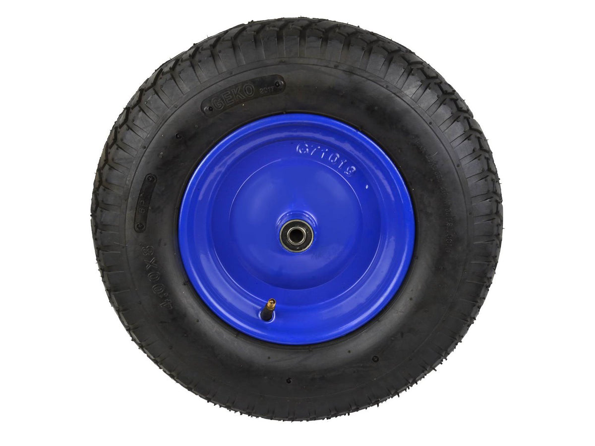 Blauw nieuw wiel 4.00-8 6PR met as