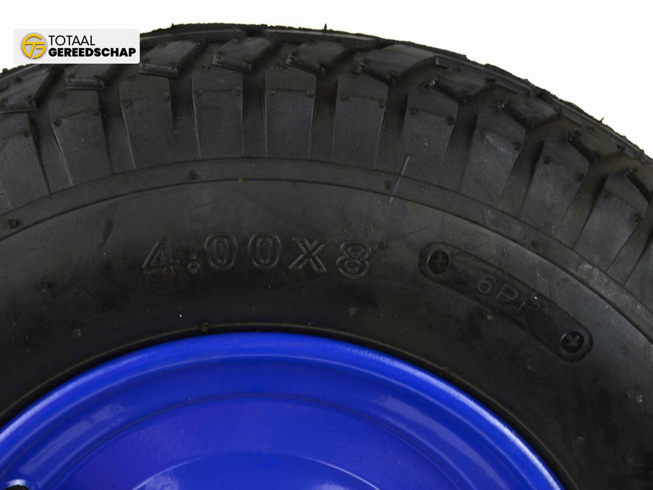 Blue new wheel 4.00-8 6PR with axle