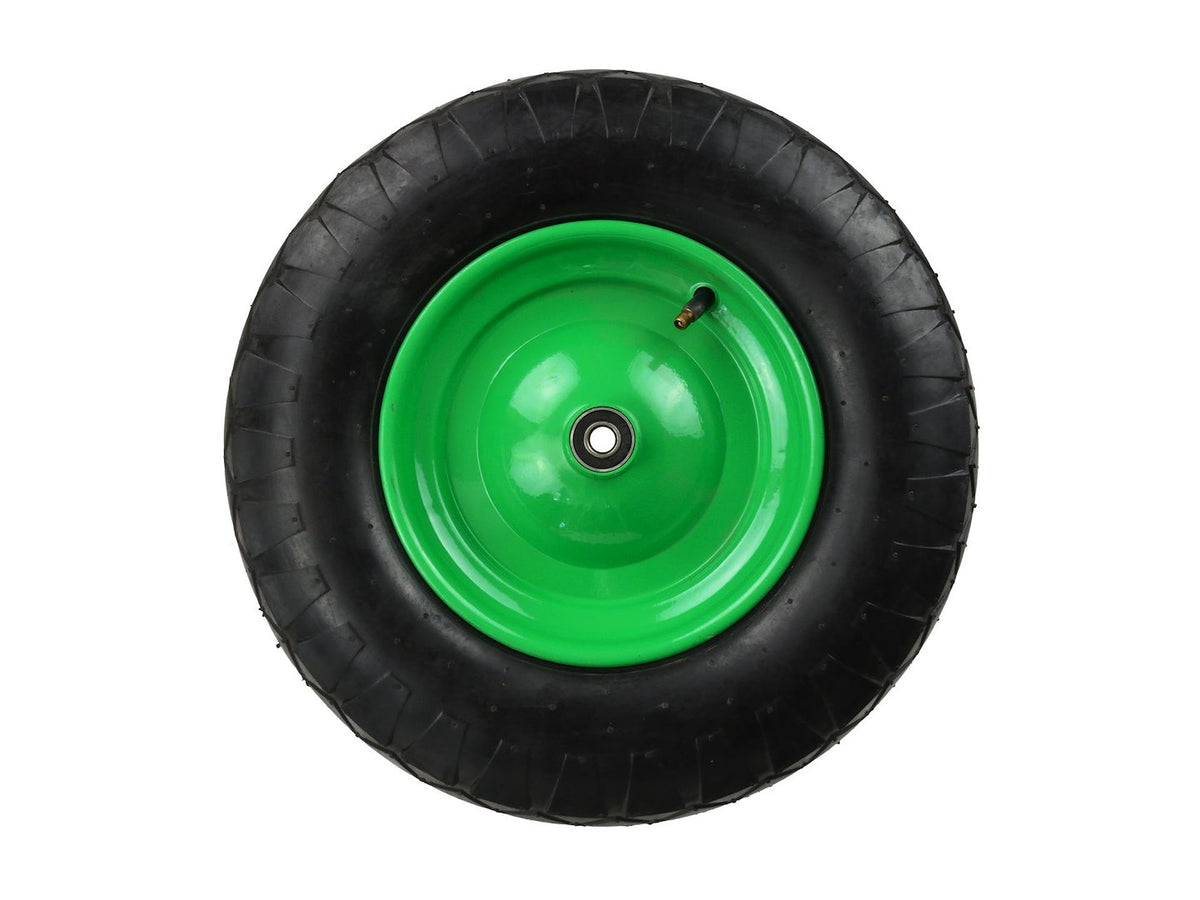 Rubberen wiel 4.00-8 4PR /groene velg/