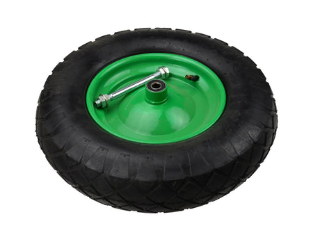 Rubberen wiel 4.00-8 4PR /groene velg/