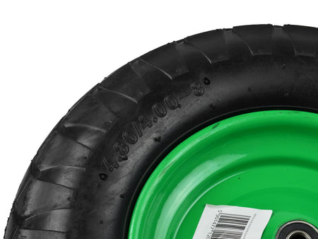 Rubberen wiel 4.00-8 4PR /groene velg/