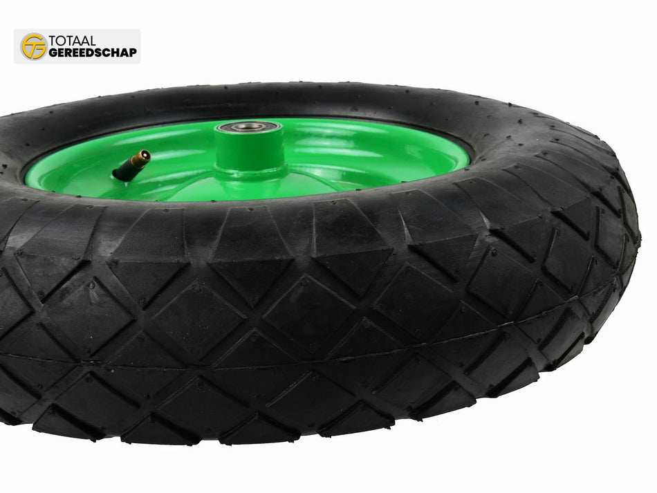 Rubber wheel  4.00-8 4PR /green rim/