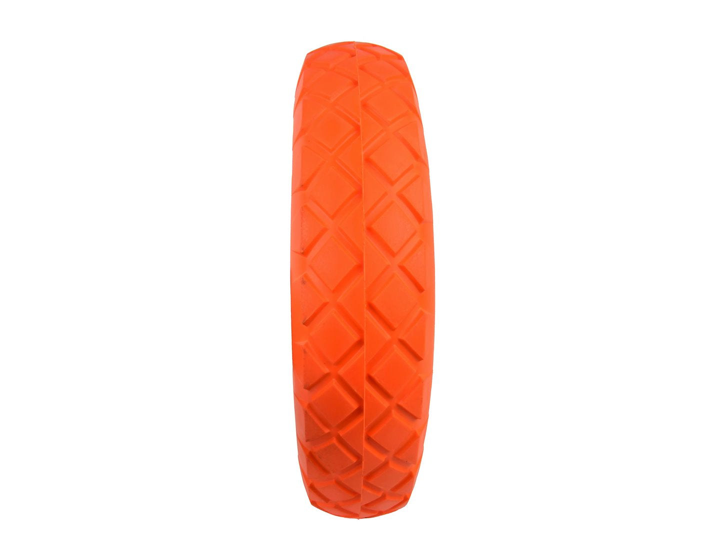 PU oranje wiel 4.00-8 met blauwe velg