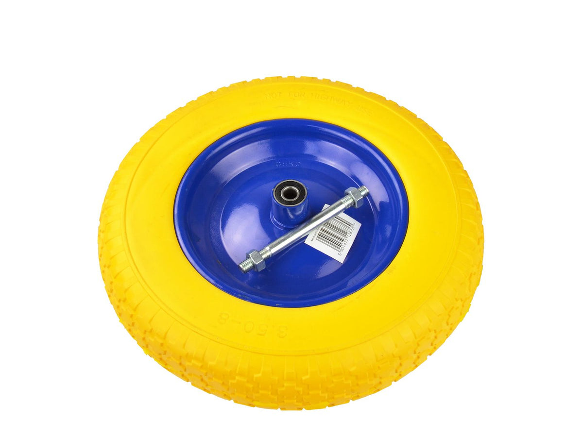PU-wiel 3,50-8 GEEL