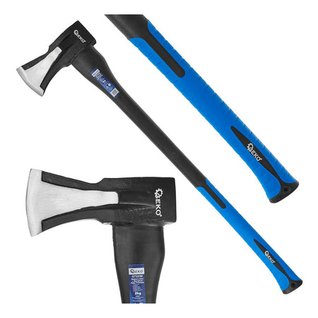 Houtklievingsbijl, 3-staps injectie, PP + TPR-gecoat, glasvezelhandvat 2kg