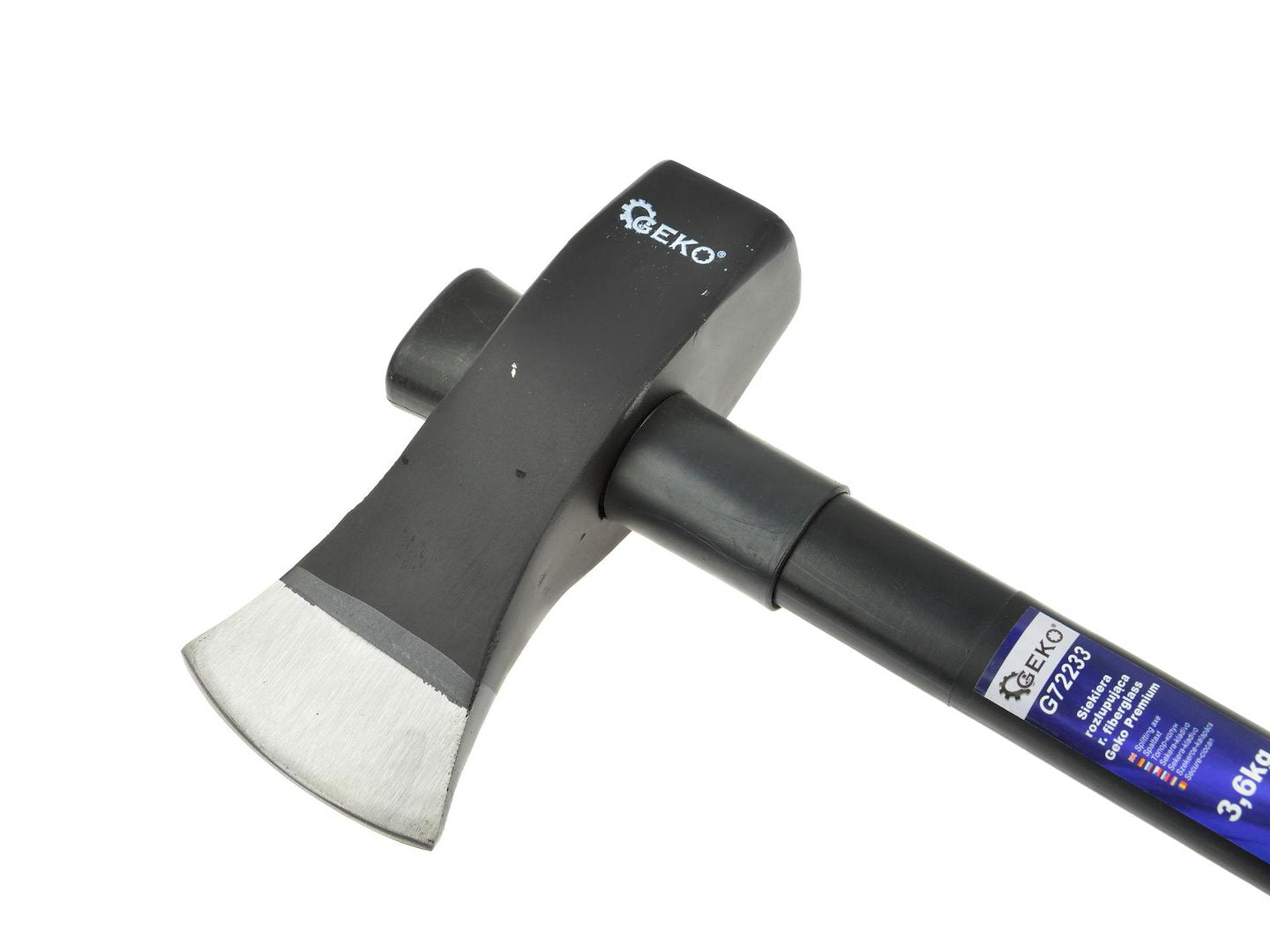 Houtklievingsbijl, 3-staps injectie, PP + TPR-gecoat, glasvezelhandvat 3,6kg
