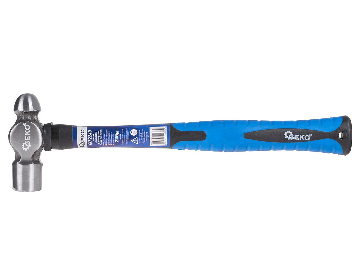 Rondhamer 225g met glasvezel TPR-handvat GEKO Premium