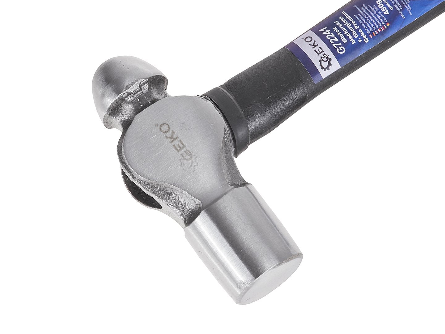 Rondhamer 450g met glasvezel TPR-handvat GEKO Premium