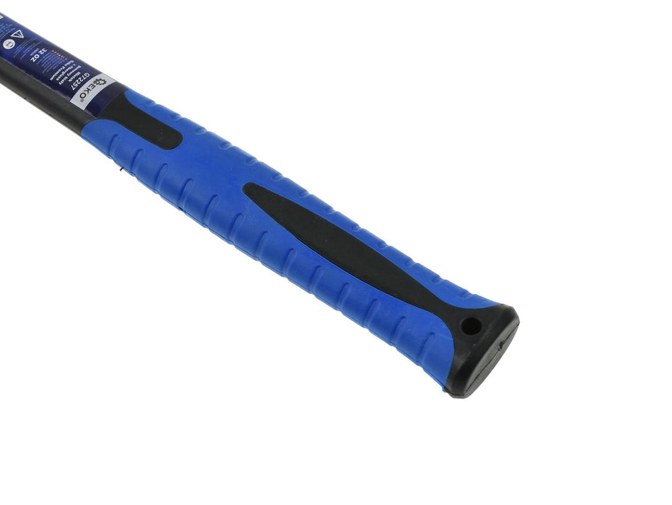 Witte rubberen hamer met glasvezel TPR-handvat 32oz GEKO Premium