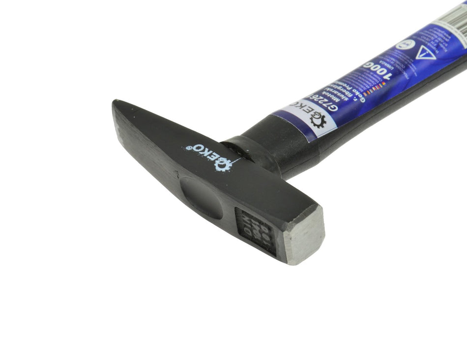 Smederijhamer 100 g met glasvezel TPR-handvat GEKO Premium